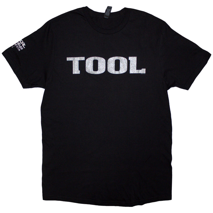 TOOL - METALLIC SILVER LOGO - T-Shirt Black (Sleeve Print)