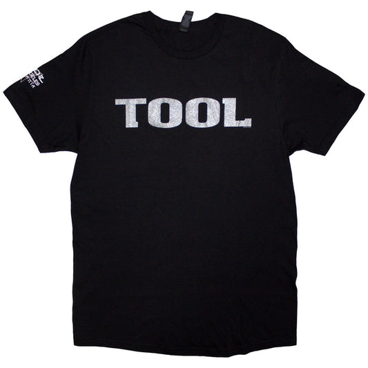 TOOL - METALLIC SILVER LOGO - T-Shirt Black (Sleeve Print)