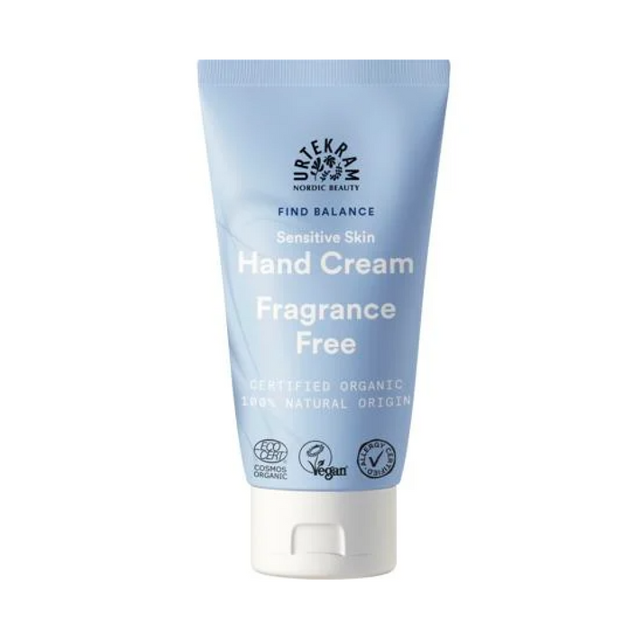 Urtekram Sensitive Skin Hand Cream Fragrance Free 75ml