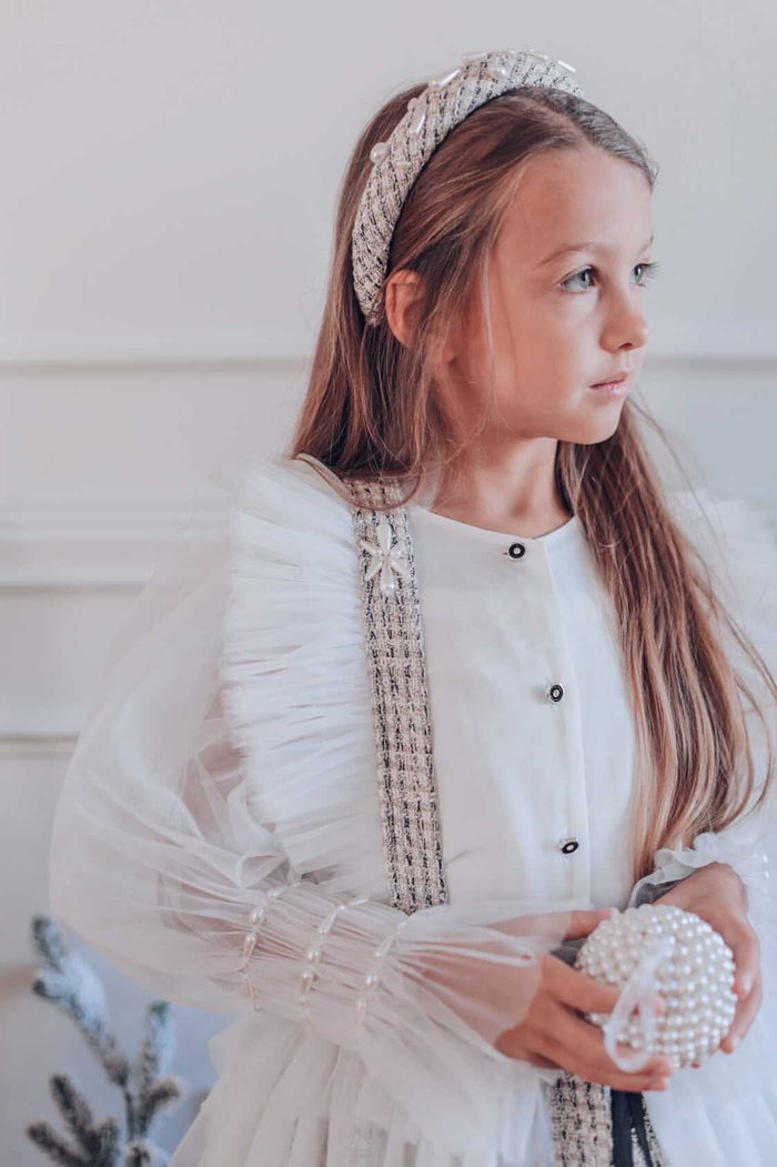 Vera Tweed Headband - Petite Maison Kids