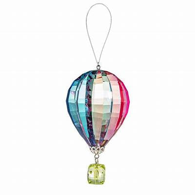 Vibrant Hot Air Balloon Hanging Ornament