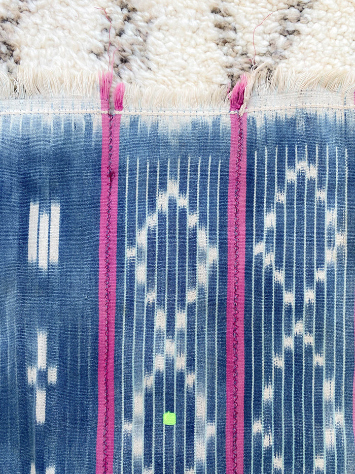 West African Mali Shibori Indigo Throw X