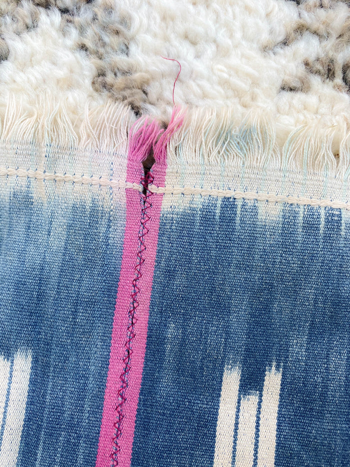 West African Mali Shibori Indigo Throw X