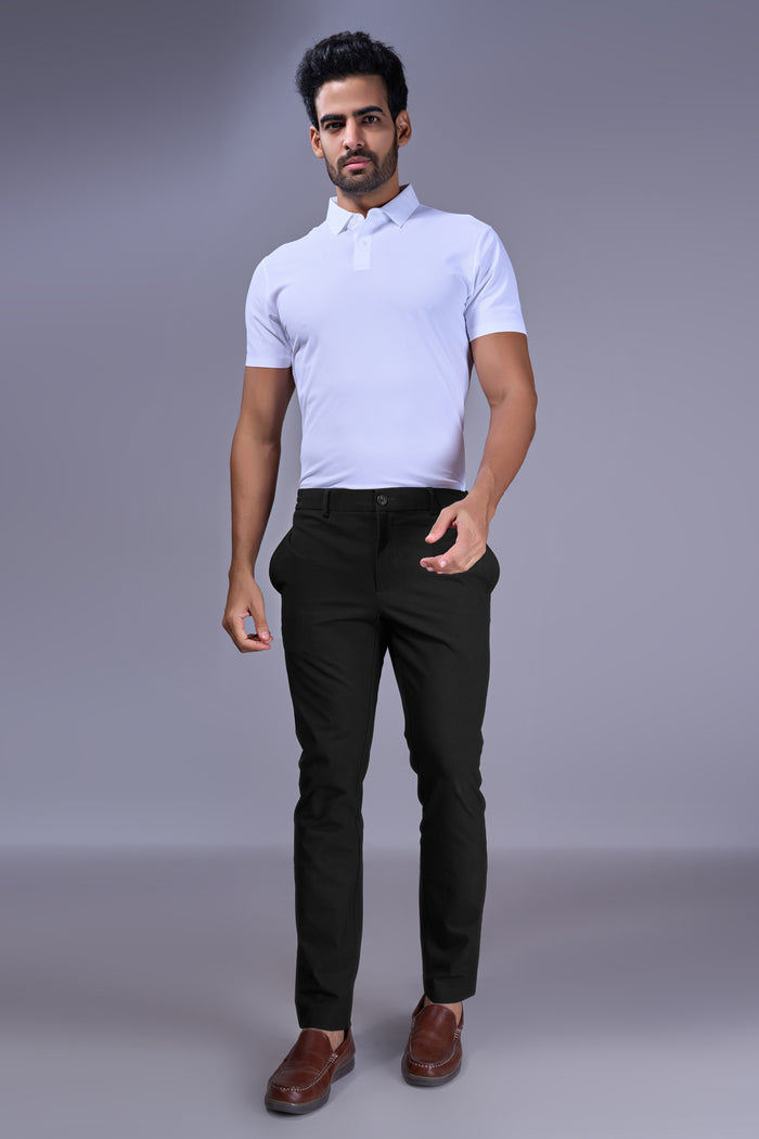 White - 2 Button Stitchless Polo