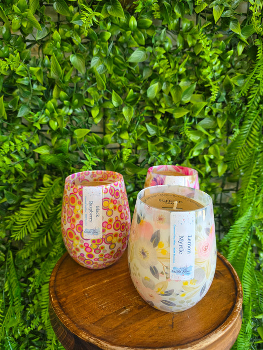 Wine Glass Candle