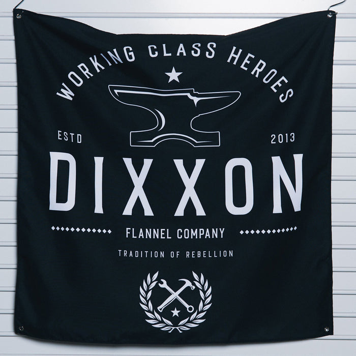 Working Class Heroes Garage Banner - 36" x 36"