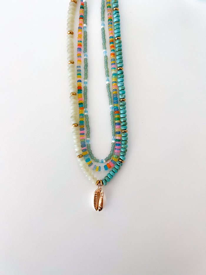 Yellow Mix Fire Opal Necklace